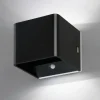 FHL easy Applique murale d'extérieur Magnetics LED Noir, 1 lumière, Détecteur de mouvement* Éclairage Led