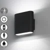 FHL easy Applique murale d'extérieur Magnetics LED Noir, 2 lumières, Détecteur de mouvement* Éclairage Led