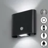 FHL easy Applique murale d'extérieur Magnetics LED Noir, 2 lumières, Détecteur de mouvement* Éclairage Led