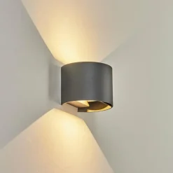 hofstein Applique murale d'extérieur Tamarin LED Anthracite, 2 lumières