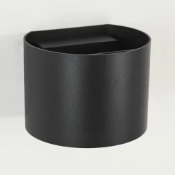 hofstein Applique murale d'extérieur Tamarin LED Noir, 2 lumières