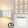hofstein Applique murale d'extérieur Tamarin LED Blanc, 2 lumières