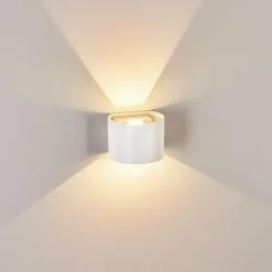 hofstein Applique murale d'extérieur Tamarin LED Blanc, 2 lumières