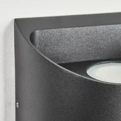hofstein Applique murale d'extérieur Suriyaco LED Noir, 2 lumières