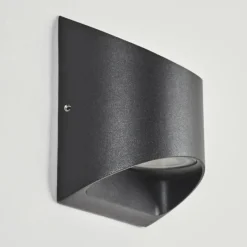 hofstein Applique murale d'extérieur Suriyaco LED Noir, 2 lumières