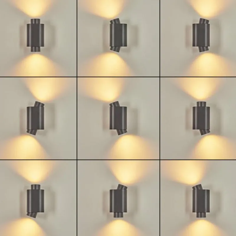 hofstein Applique murale d'extérieur Guampacha Anthracite, 2 lumières