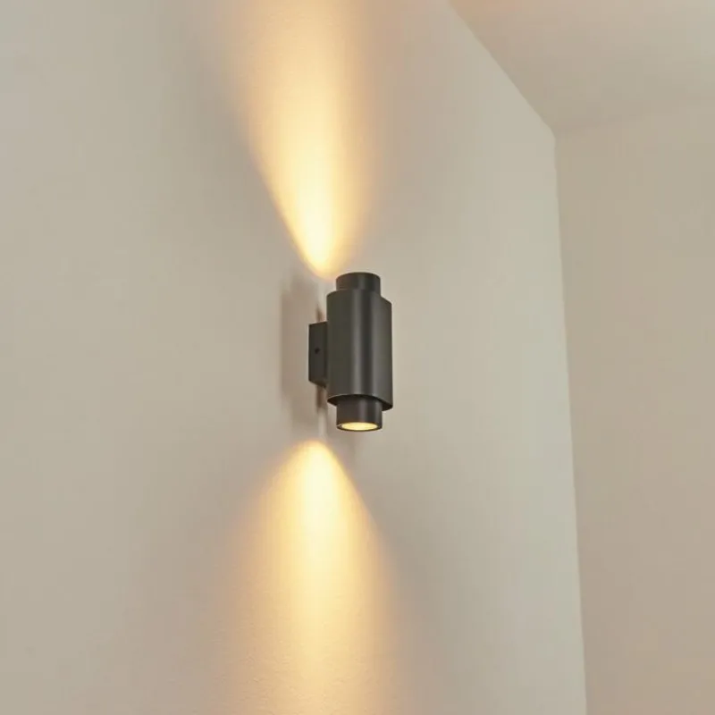 hofstein Applique murale d'extérieur Guampacha Anthracite, 2 lumières