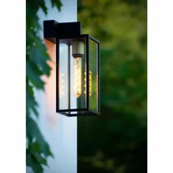 Luminaires Lucide Applique murale d'extérieur Lucide LAURENS Noir, 1 lumière