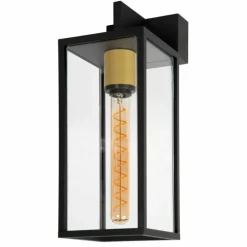 Luminaires Lucide Applique murale d'extérieur Lucide LAURENS Noir, 1 lumière