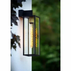 Luminaires Lucide Applique murale d'extérieur Lucide LAURENS Noir, 1 lumière
