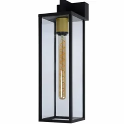 Luminaires Lucide Applique murale d'extérieur Lucide LAURENS Noir, 1 lumière