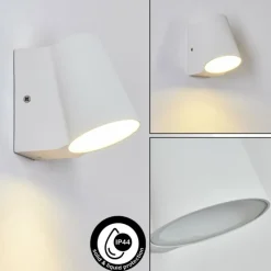 hofstein Applique murale d'extérieur Swisher LED Blanc, 1 lumière