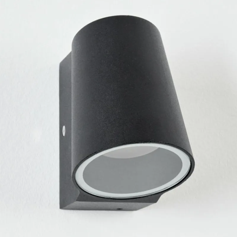 hofstein Applique murale d'extérieur Swisher LED Noir, 1 lumière