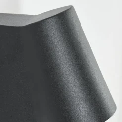 hofstein Applique murale d'extérieur Swisher LED Noir, 1 lumière