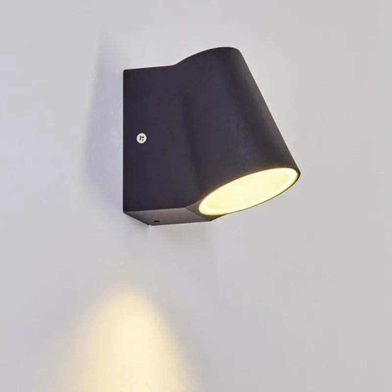 hofstein Applique murale d'extérieur Swisher LED Noir, 1 lumière