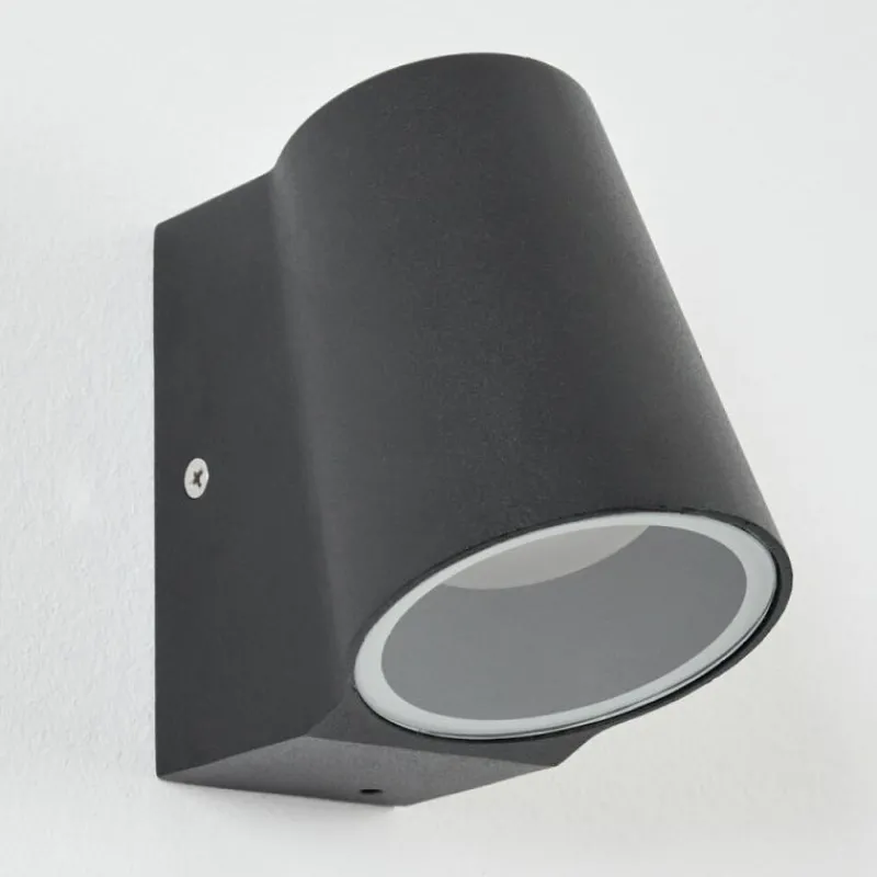 hofstein Applique murale d'extérieur Swisher LED Noir, 1 lumière