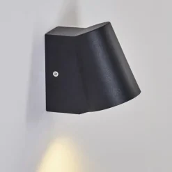 hofstein Applique murale d'extérieur Swisher LED Noir, 1 lumière