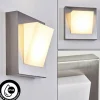 hofstein Applique murale d'extérieur Stearns LED Nickel mat, 1 lumière