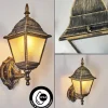 Luminaires Rustiques-hofstein Applique murale d'extérieur Naofe Brun, Or, 1 lumière