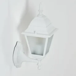 Luminaires Rustiques-hofstein Applique murale d'extérieur Naofe Blanc, 1 lumière