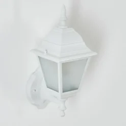 Luminaires Rustiques-hofstein Applique murale d'extérieur Naofe Blanc, 1 lumière