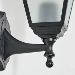 Luminaires Rustiques-hofstein Applique murale d'extérieur Naofe Noir, 1 lumière