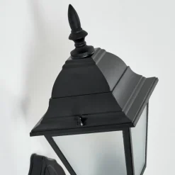 Luminaires Rustiques-hofstein Applique murale d'extérieur Naofe Noir, 1 lumière