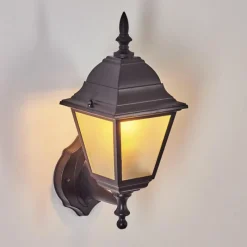 Luminaires Rustiques-hofstein Applique murale d'extérieur Naofe Noir, 1 lumière