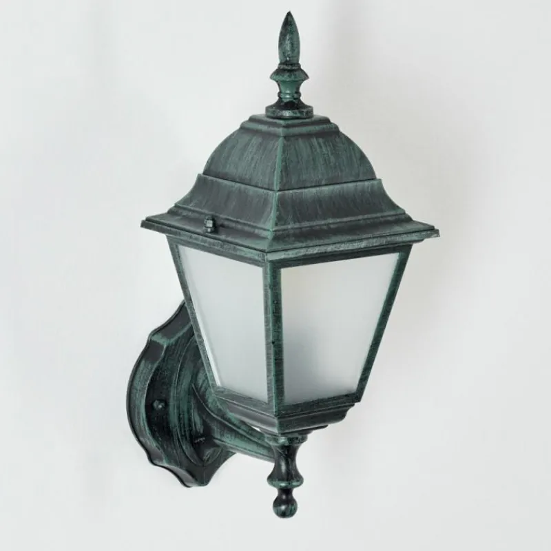 Luminaires Rustiques-hofstein Applique murale d'extérieur Naofe Vert, Noir, 1 lumière