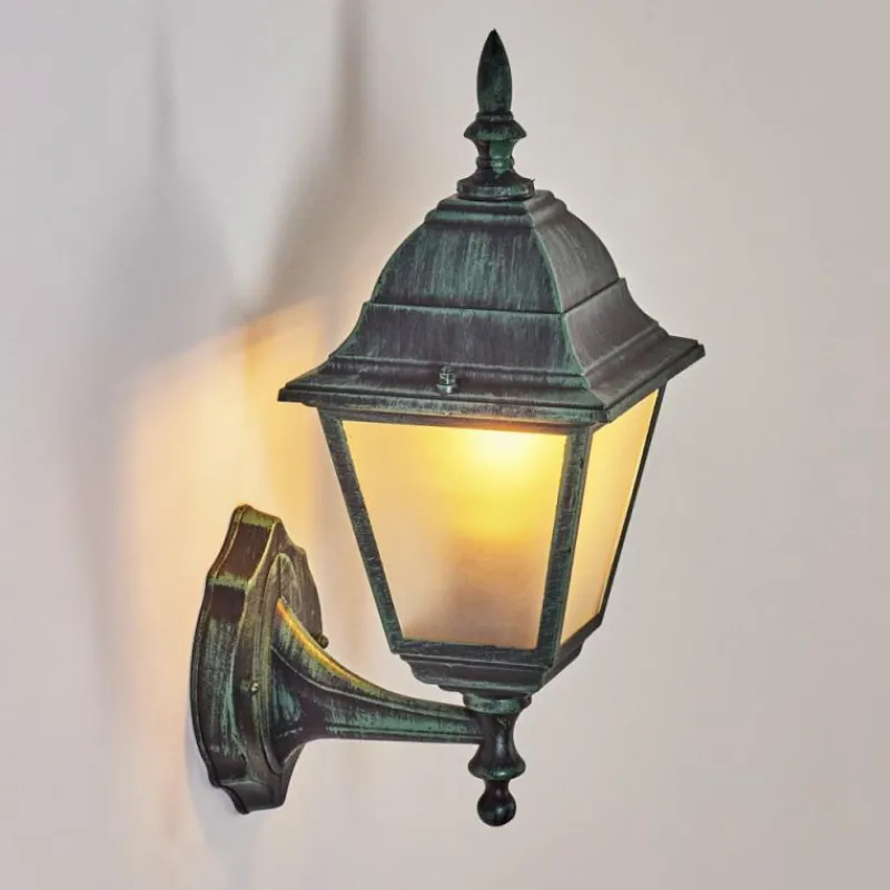 Luminaires Rustiques-hofstein Applique murale d'extérieur Naofe Vert, Noir, 1 lumière