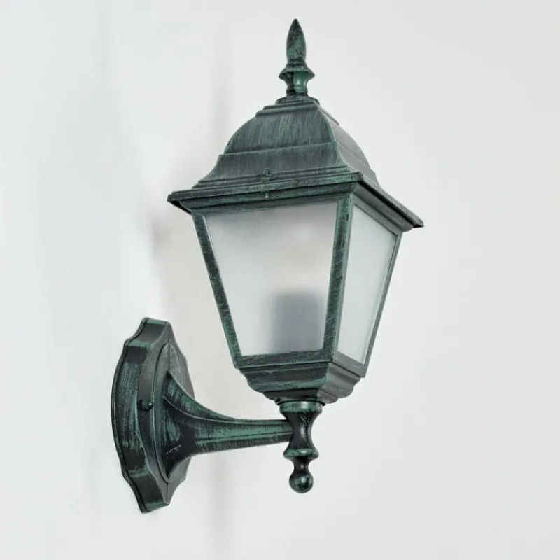 Luminaires Rustiques-hofstein Applique murale d'extérieur Naofe Vert, Noir, 1 lumière