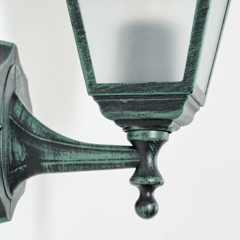 Luminaires Rustiques-hofstein Applique murale d'extérieur Naofe Vert, Noir, 1 lumière