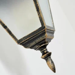 Luminaires Rustiques-hofstein Applique murale d'extérieur Naofe Brun, Or, 1 lumière