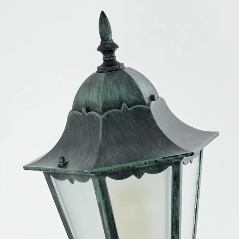 Luminaires Rustiques-hofstein Applique murale d'extérieur Hongkong Vert, Noir, 1 lumière, Détecteur de mouvement