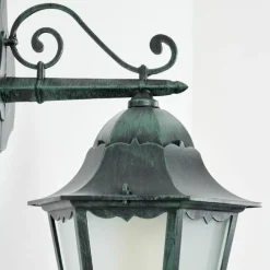 Luminaires Rustiques-hofstein Applique murale d'extérieur Hongkong Vert, Noir, 1 lumière