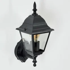 Luminaires Rustiques-hofstein Applique murale d'extérieur Naofe Noir, 1 lumière