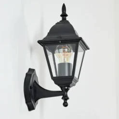 Luminaires Rustiques-hofstein Applique murale d'extérieur Naofe Noir, 1 lumière