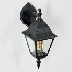 Luminaires Rustiques-hofstein Applique murale d'extérieur Naofe Noir, 1 lumière