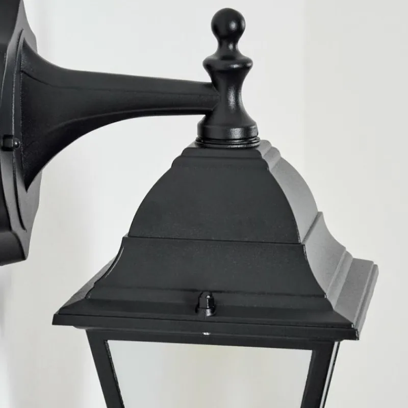 Luminaires Rustiques-hofstein Applique murale d'extérieur Naofe Noir, 1 lumière