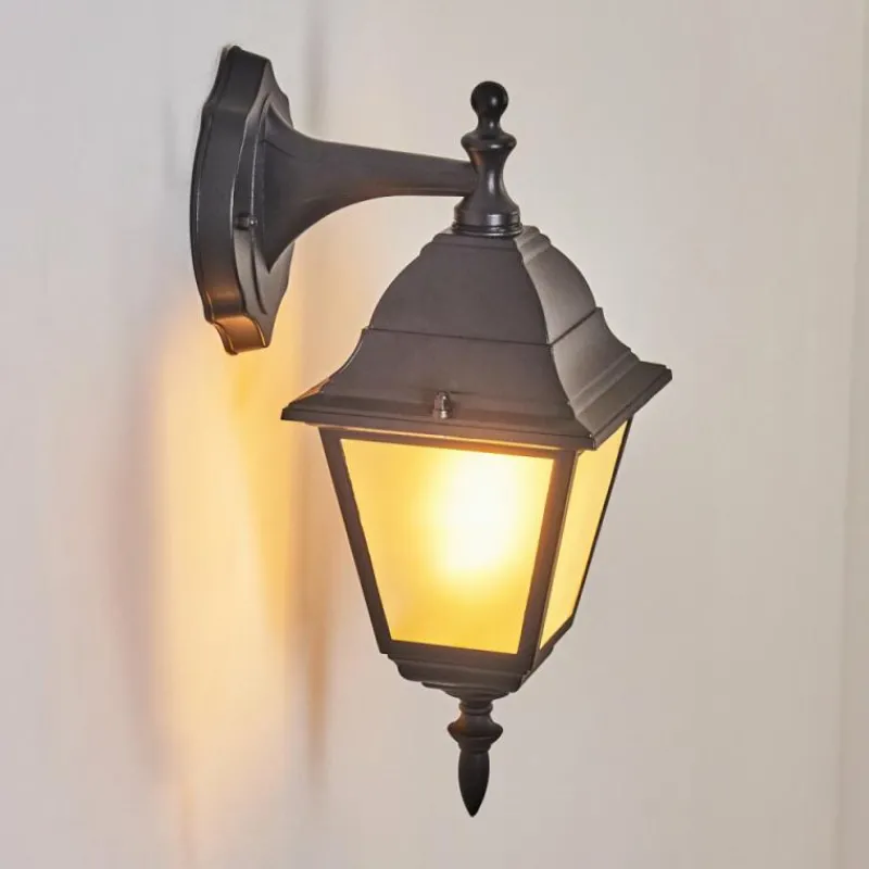 Luminaires Rustiques-hofstein Applique murale d'extérieur Naofe Noir, 1 lumière