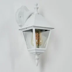 Luminaires Rustiques-hofstein Applique murale d'extérieur Naofe Blanc, 1 lumière