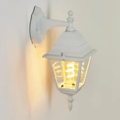 Luminaires Rustiques-hofstein Applique murale d'extérieur Naofe Blanc, 1 lumière