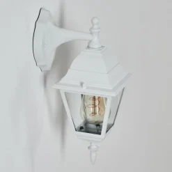 Luminaires Rustiques-hofstein Applique murale d'extérieur Naofe Blanc, 1 lumière