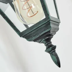 Luminaires Rustiques-hofstein Applique murale d'extérieur Naofe Vert, Noir, 1 lumière