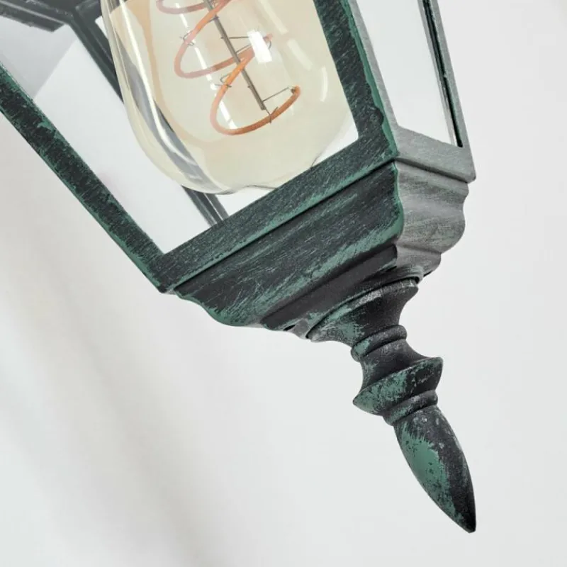 Luminaires Rustiques-hofstein Applique murale d'extérieur Naofe Vert, Noir, 1 lumière