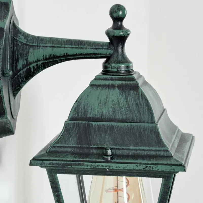 Luminaires Rustiques-hofstein Applique murale d'extérieur Naofe Vert, Noir, 1 lumière