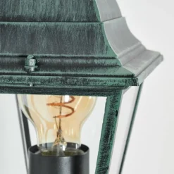 Luminaires Rustiques-hofstein Applique murale d'extérieur Naofe Vert, Noir, 1 lumière