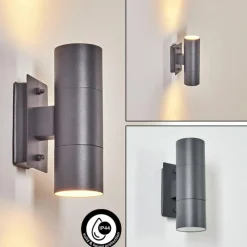 hofstein Applique murale d'extérieur Malaga Anthracite, 2 lumières