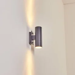 hofstein Applique murale d'extérieur Malaga Anthracite, 2 lumières