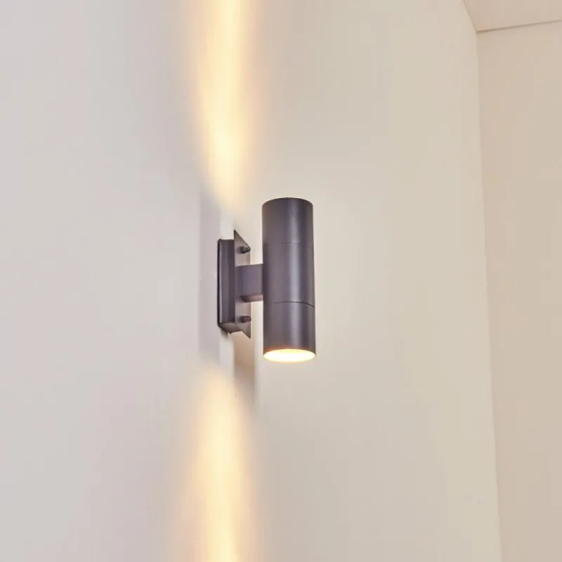 hofstein Applique murale d'extérieur Malaga Anthracite, 2 lumières